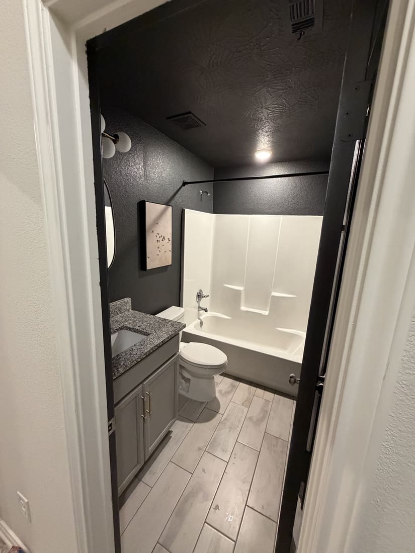 Modern bathroom remodel in The Woodlands, TX