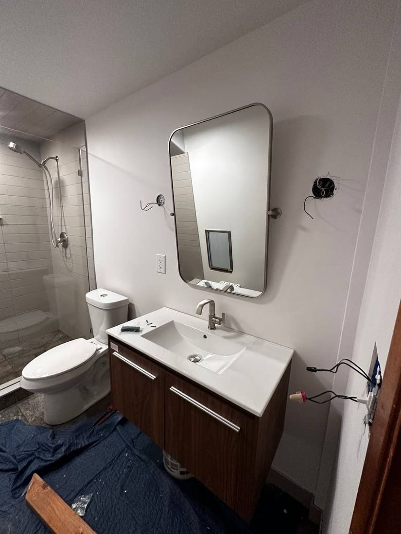 Bathroom 2 — slate floor and tile detail