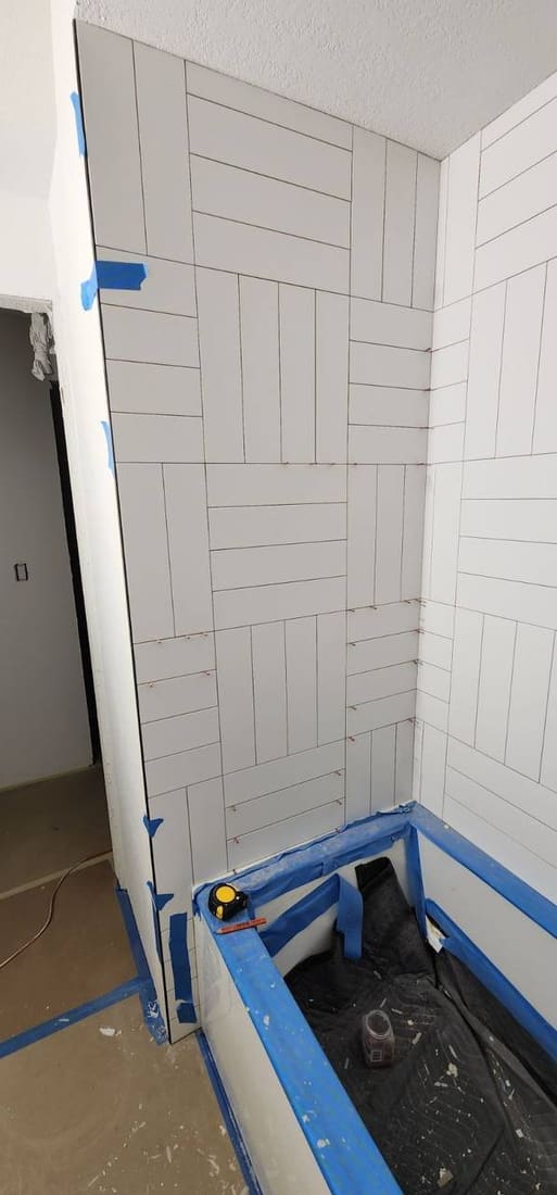 Bathroom 5 before — plain walls