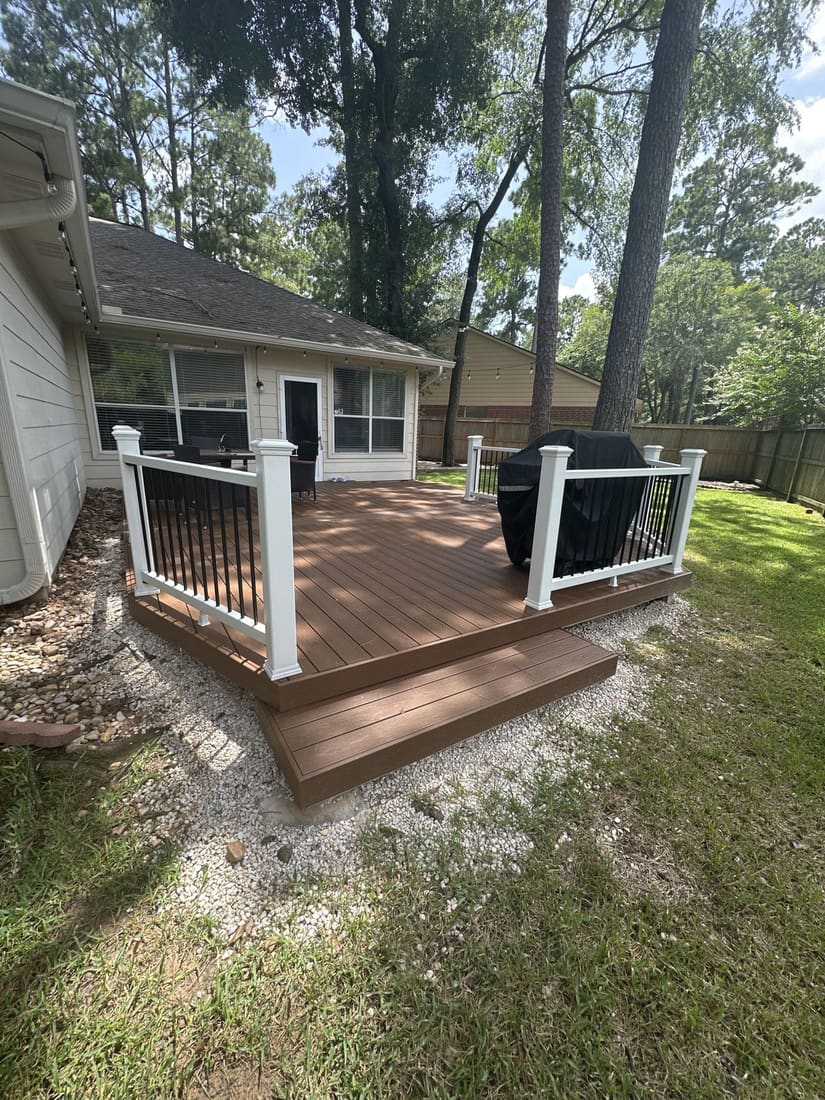 Deck #1 framing and railing detail