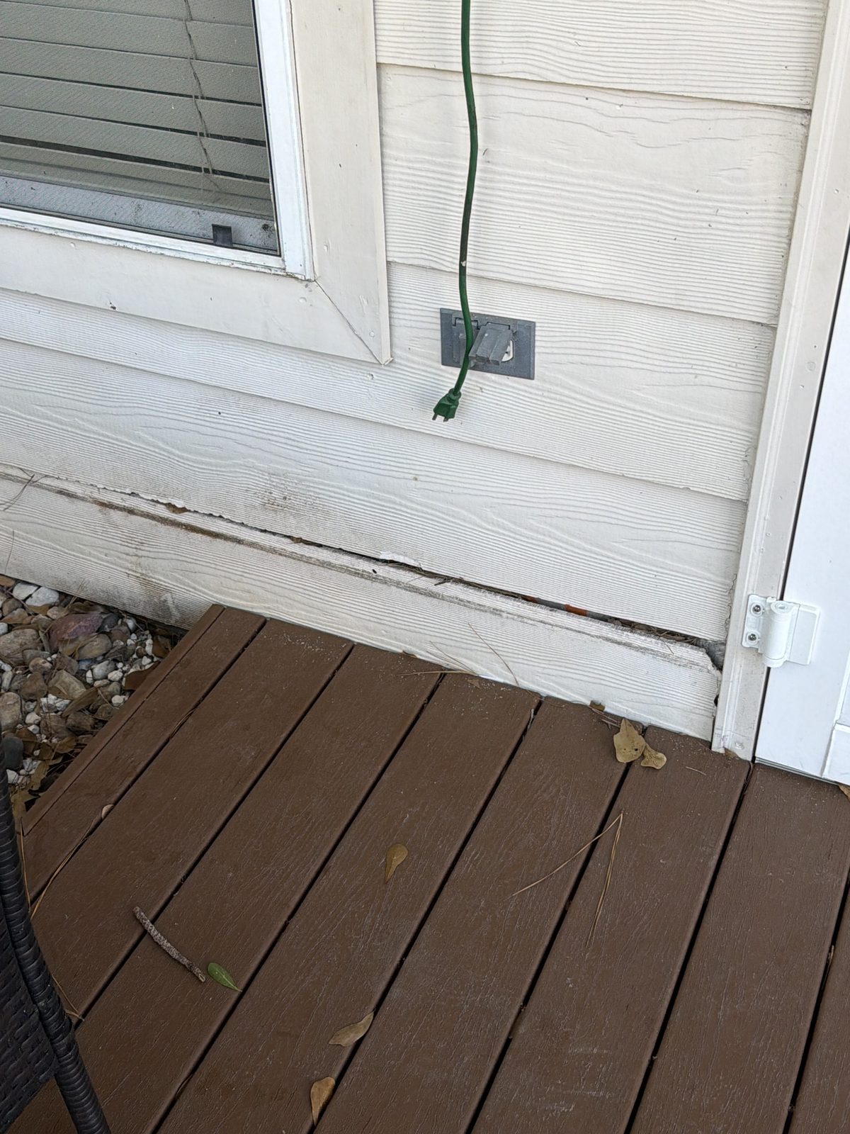 Exterior siding edge detail and trim work