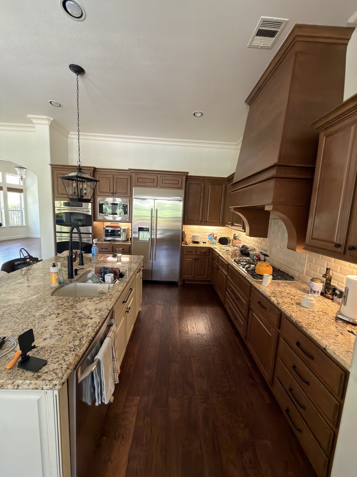 Before — the same kitchen ahead of a full remodel
