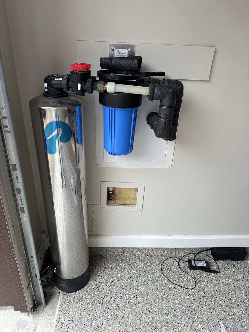 Whole-home water filter install