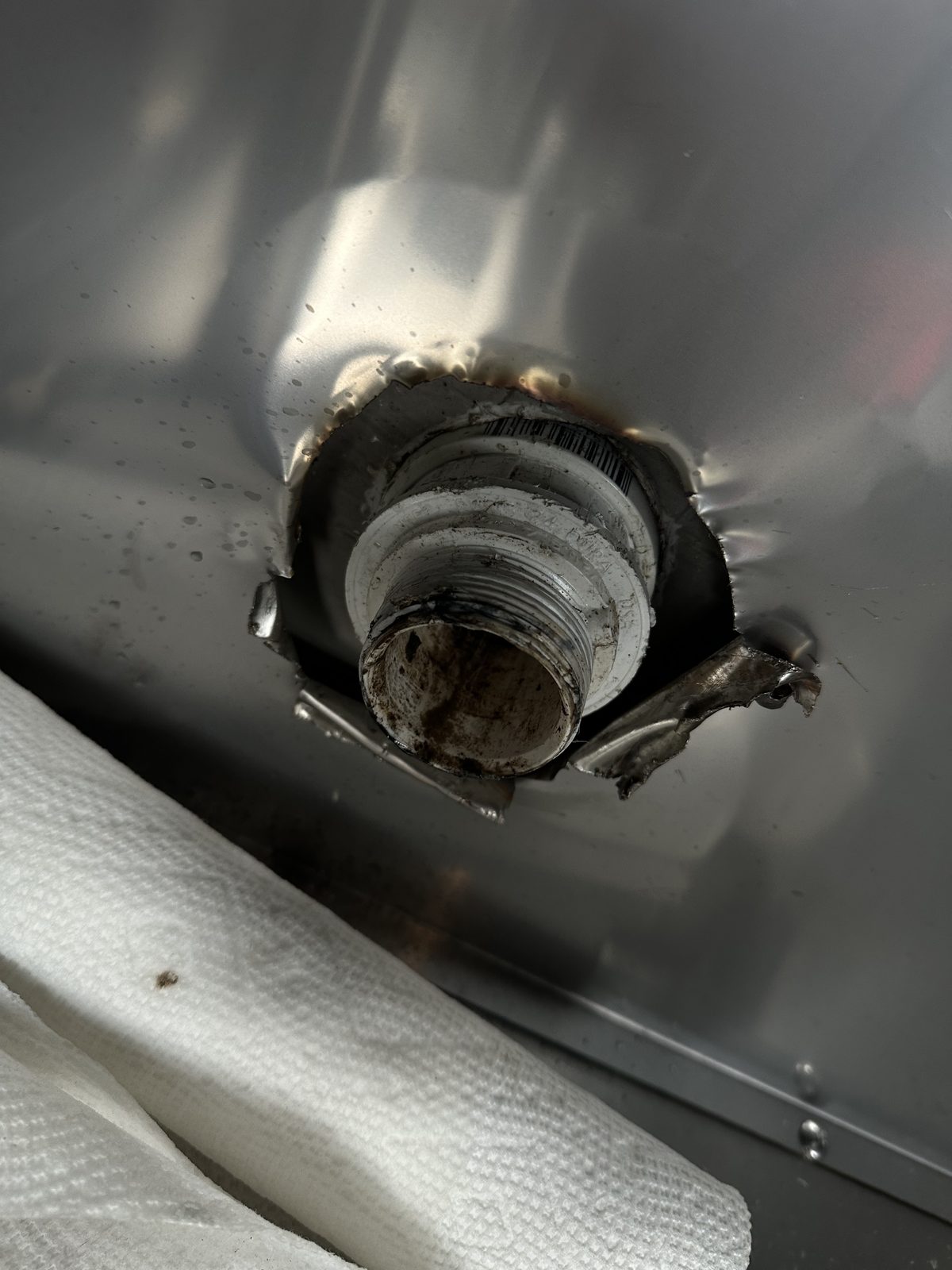 HVAC duct and copper pipe repair behind walls