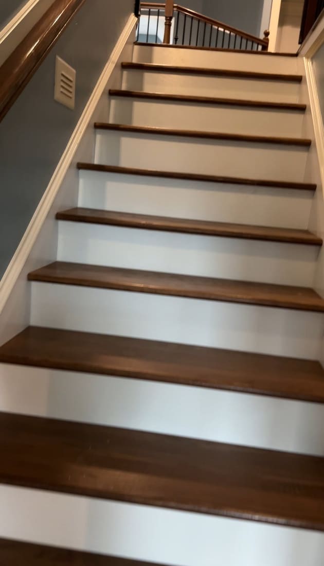 Second view of finished stair run