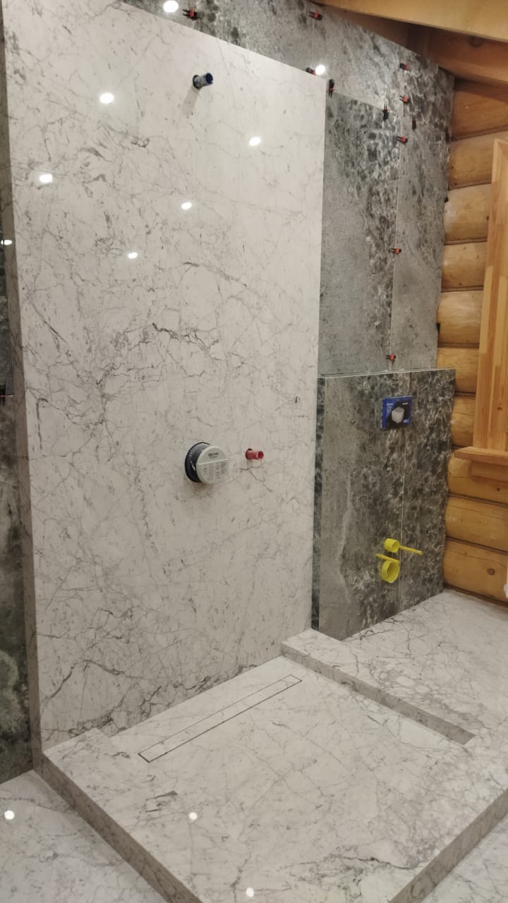 Tile Marble Shower Walls